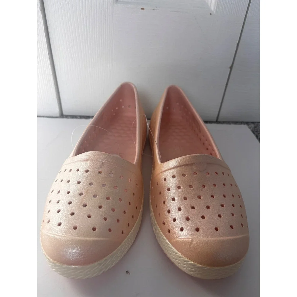 Joybees Women's sparkly pink Espadrille Slip On Shoes Size 10 Casual Comfort NWT